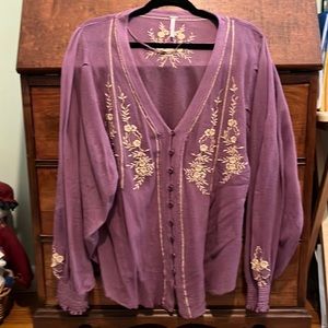 Free People long sleeve light weight top